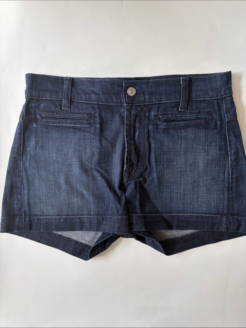 134. Seven for all man kind Dark Blue Denim Shorts